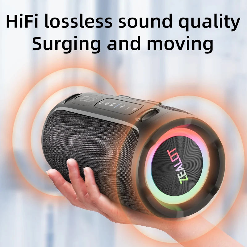 ZEALOT Portable Waterproof Bluetooth Speaker With Outdoor Stereo Sound
