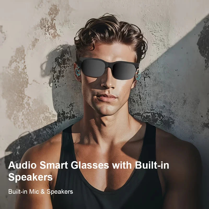 Smart Audio Glasses With Bluetooth Speakers And Touch Call Control