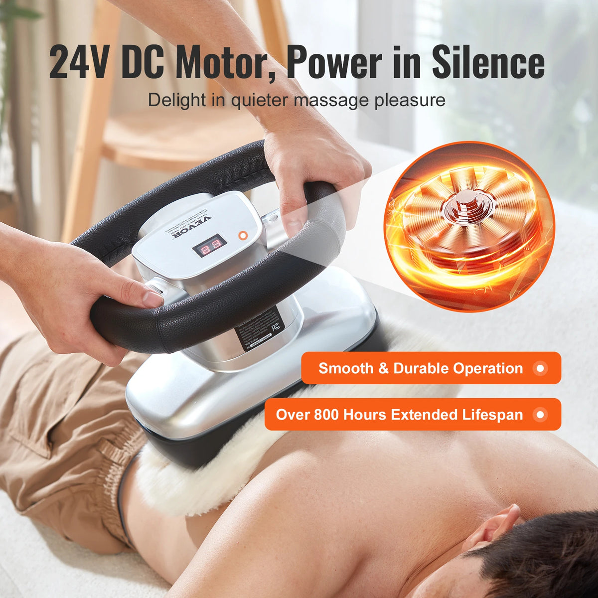 SucceBuy Variable Speed Heated Chiropractic Handheld Body Massager
