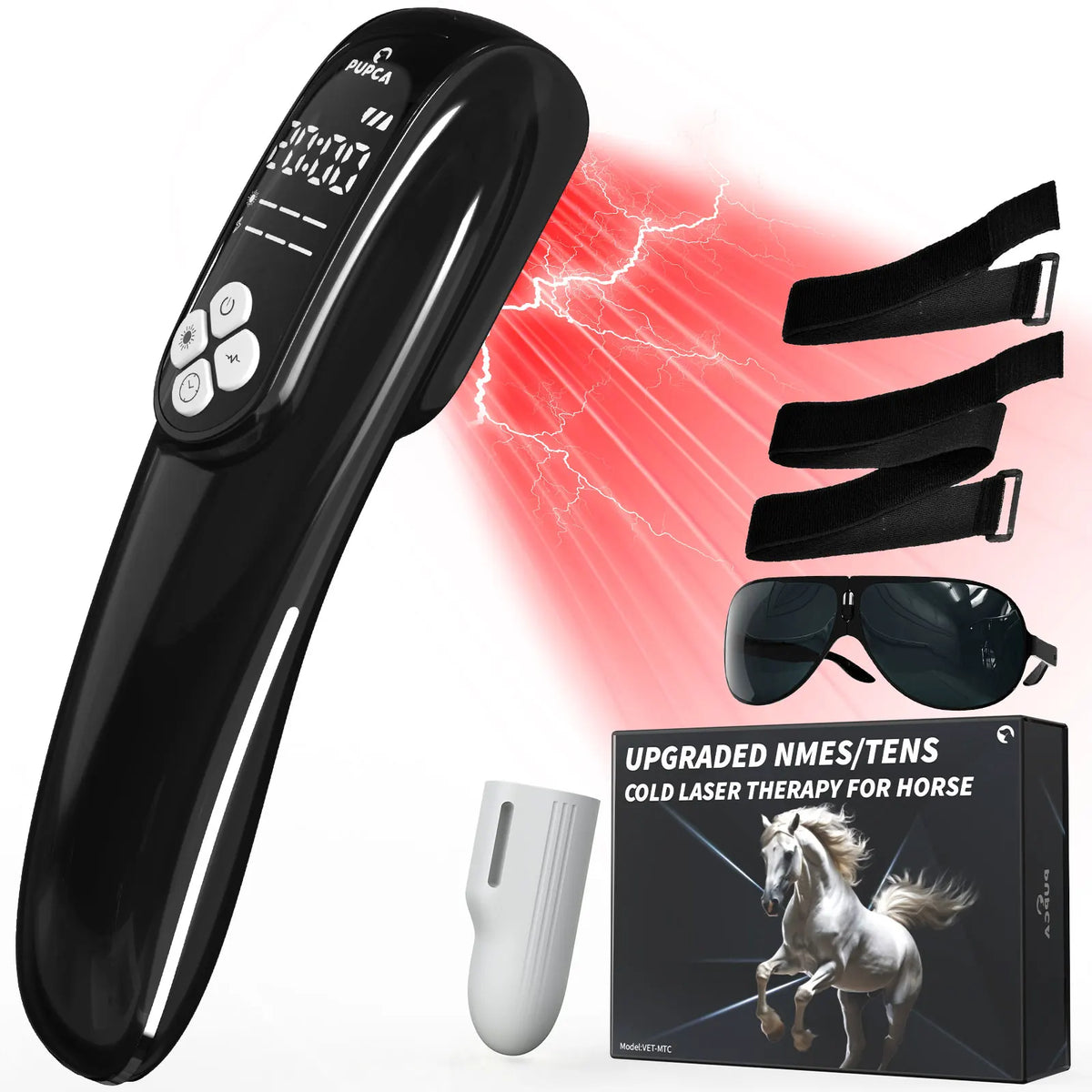Portable 808nm Laser Therapy Device for Pets and Equine Care