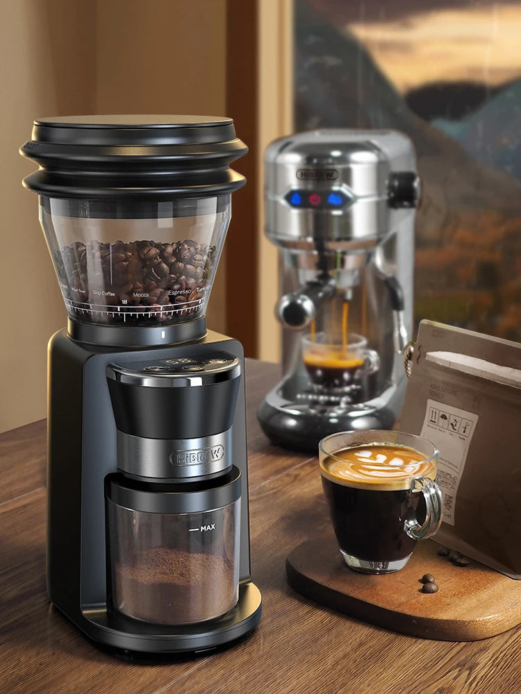 HiBREW Automatic Burr Coffee Grinder With 34 Grind Settings