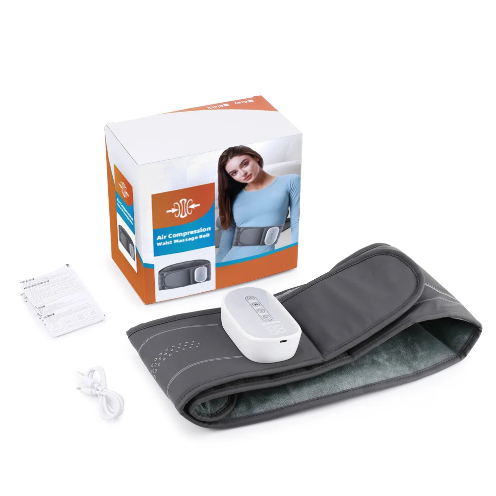 Hailicare Cordless Heated Waist Massager With Airbag Lumbar Support