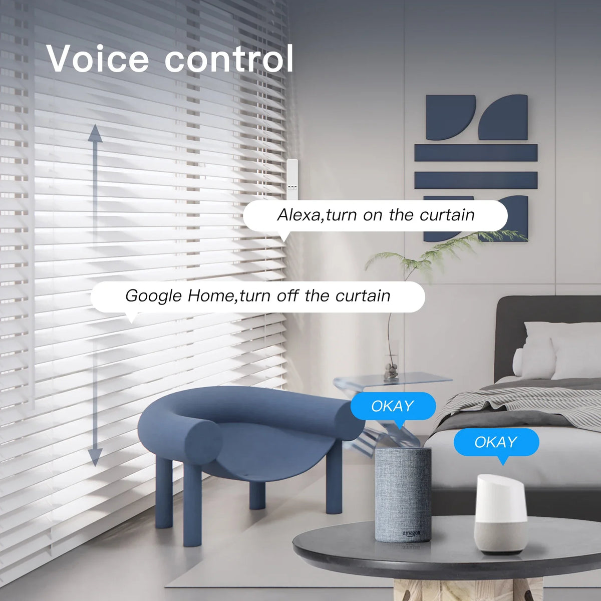 MOES Tuya WiFi Smart Roller Blind Motor with Remote Control
