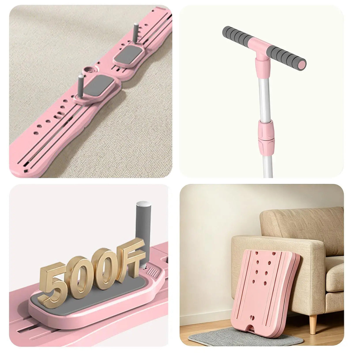 Foldable Pilates Board With Adjustable Resistance For Full Body Training