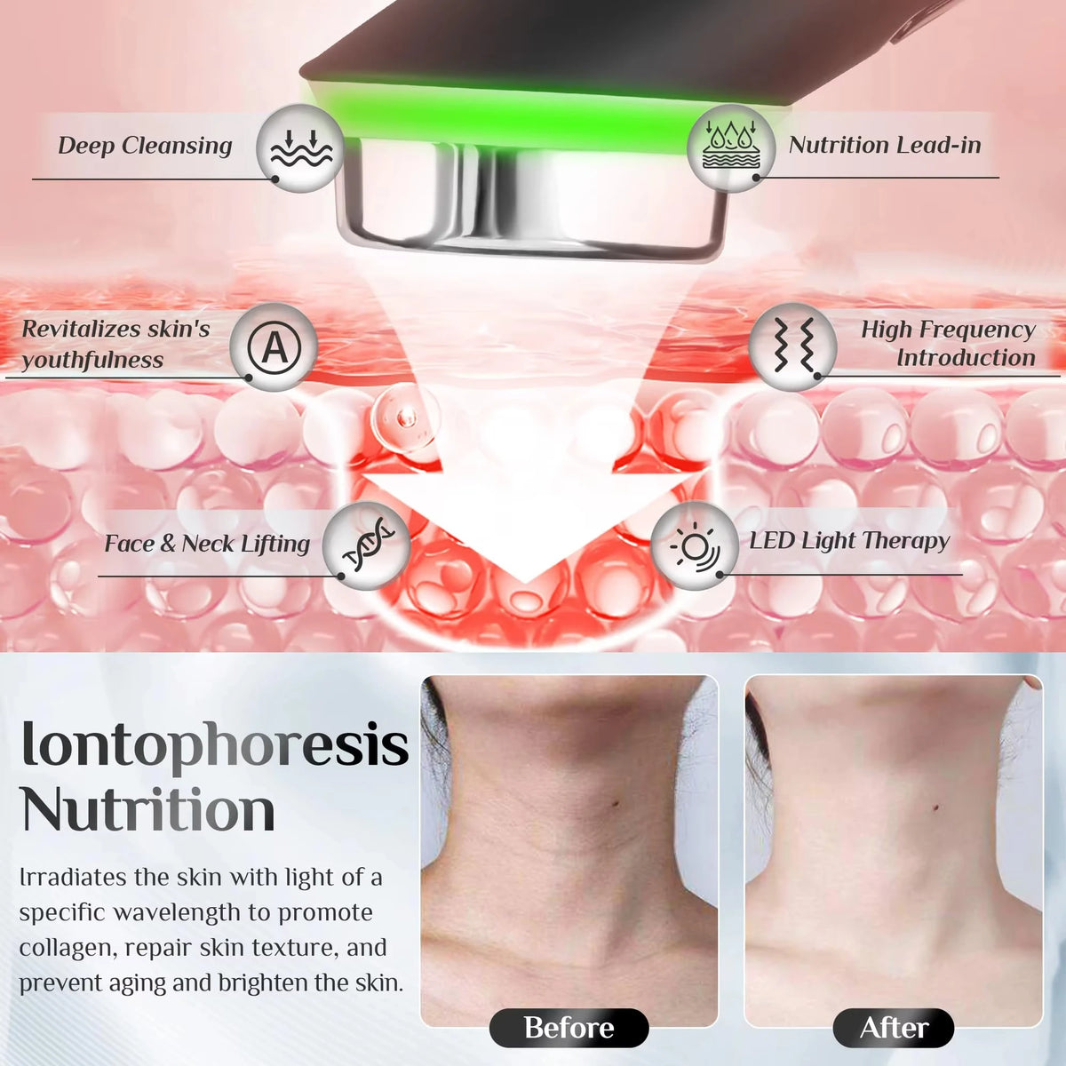 Age-R Booster Pro Facial Skin Rejuvenation and Lifting Beauty Device