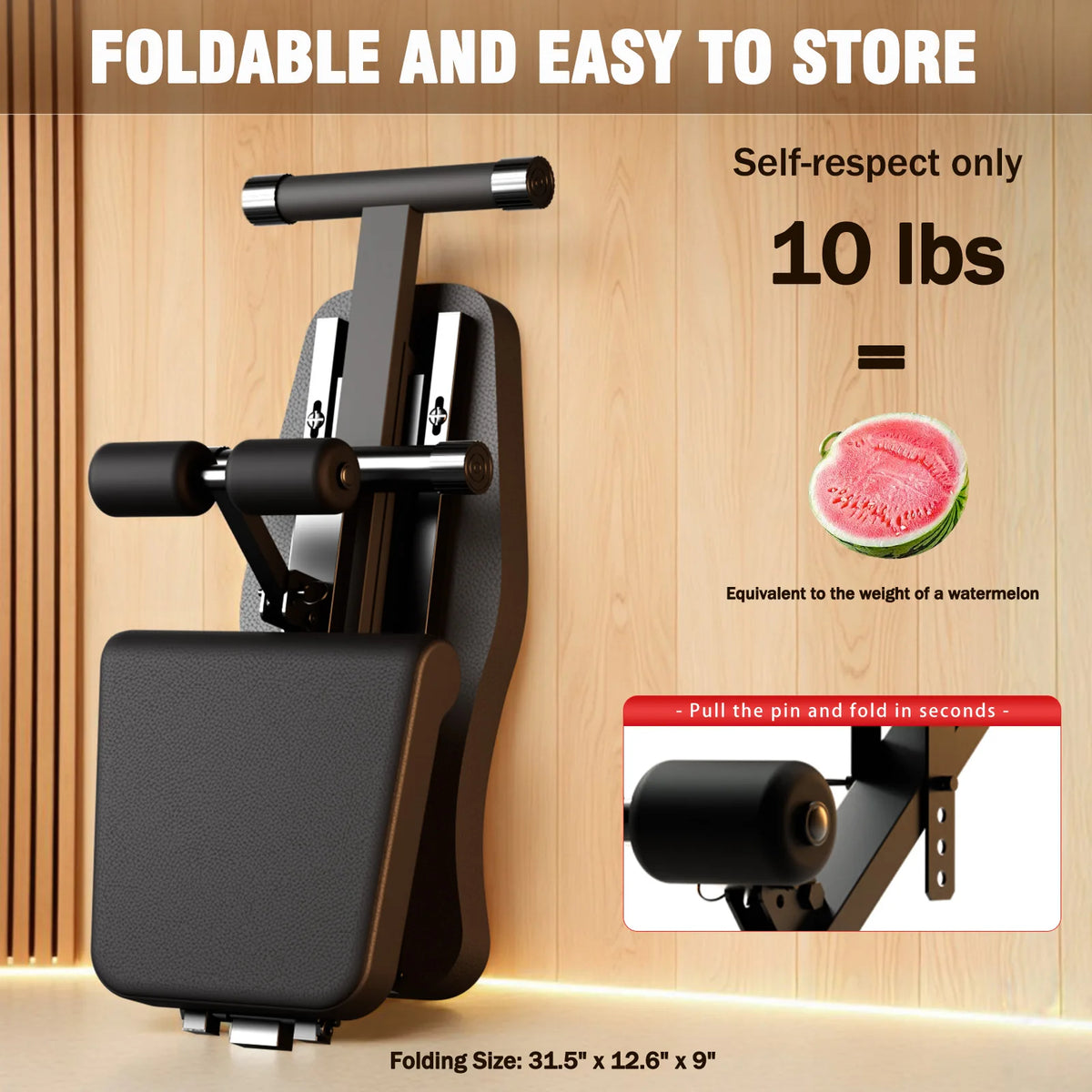 Foldable Adjustable Multifunctional Strength Training Workout Bench