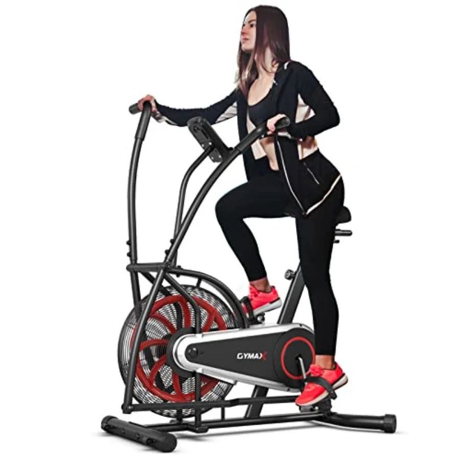 Upright Exercise Bike With LCD Monitor And Phone Holder