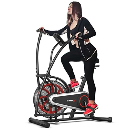 Upright Exercise Bike With LCD Monitor And Phone Holder
