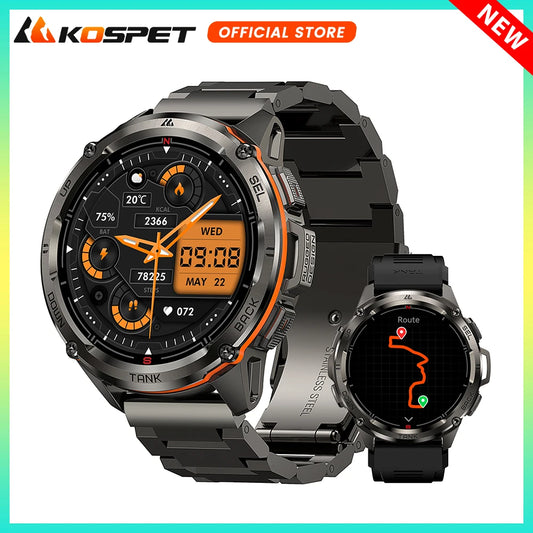 KOSPET TANK T3 Ultra GPS Rugged AMOLED Fitness Smartwatch