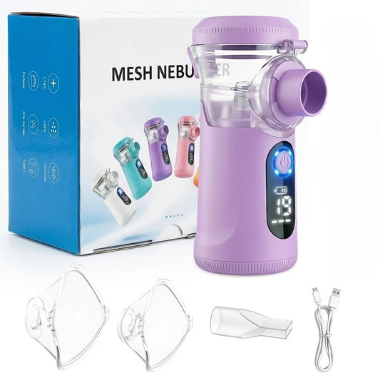 Jitesy Portable Mesh Nebulizer Machine with Handheld Inhaler Kit
