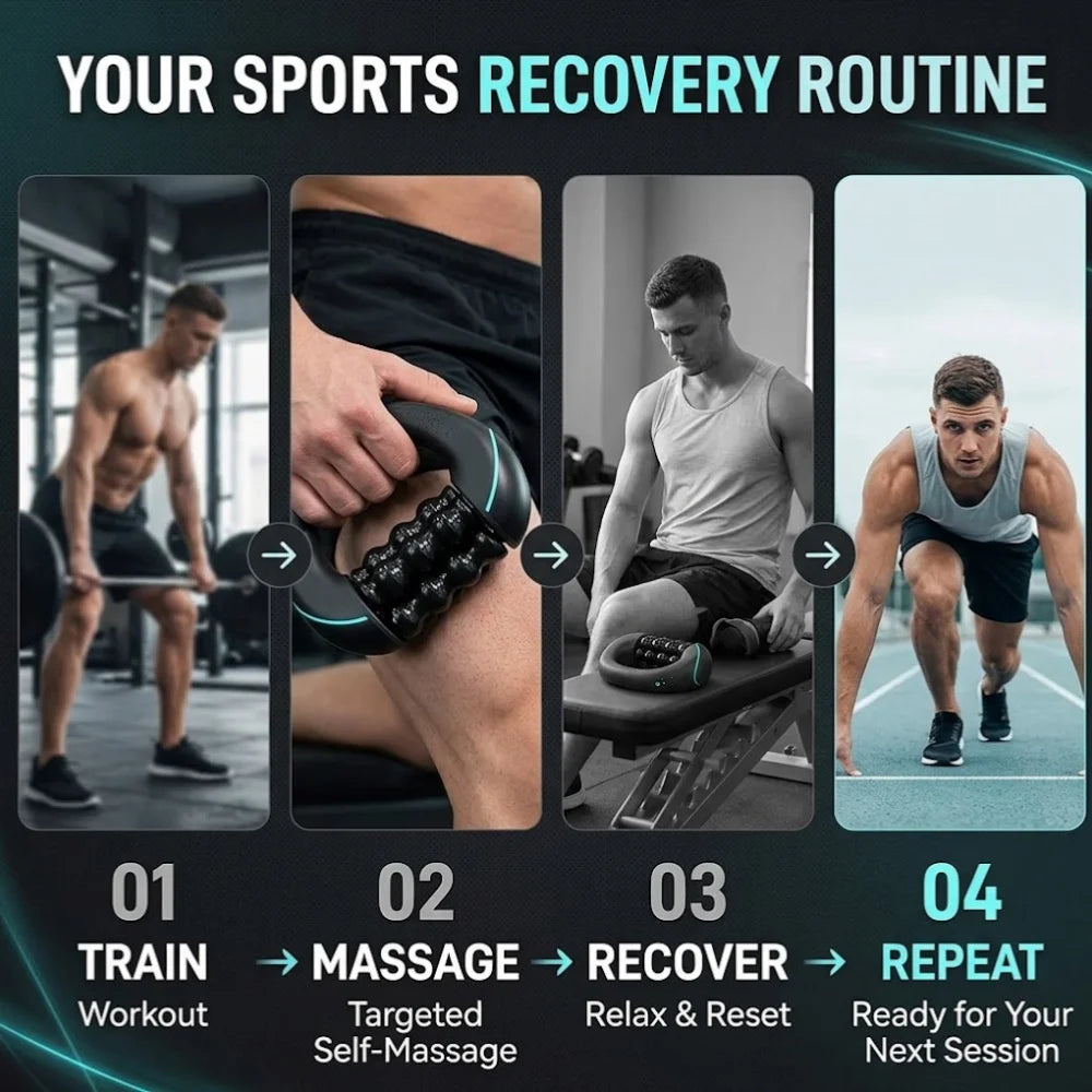 VamsLuna Portable Muscle Massage Roller for Fitness Recovery