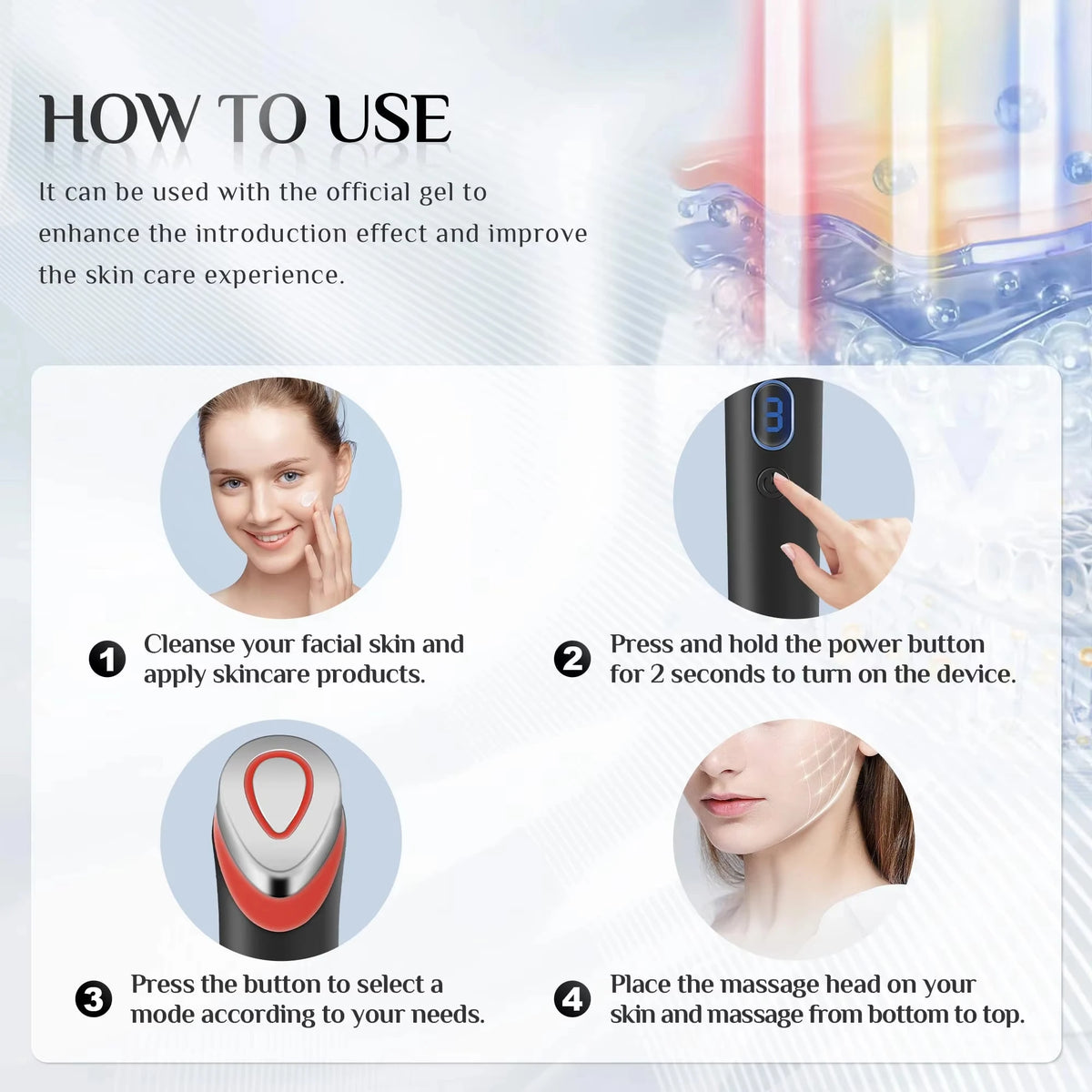 Age-R Booster Pro Facial Skin Rejuvenation and Lifting Beauty Device