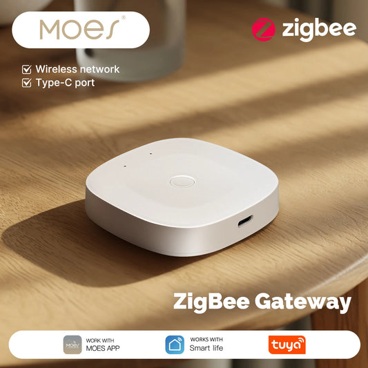 MOES Smart Home Hub With Bluetooth Zigbee And Tuya Compatibility