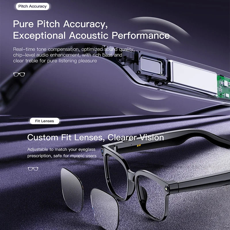 Yaocx Smart Glasses With HD Video Camera And AI Photography