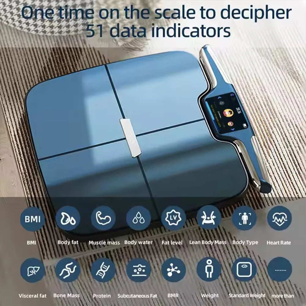 Smart Digital Body Composition Scale With TFT Display 8 Electrodes