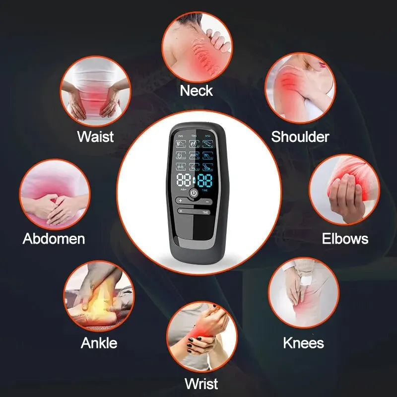 Jitesy Rechargeable TENS EMS Muscle Stimulator for Pain Relief