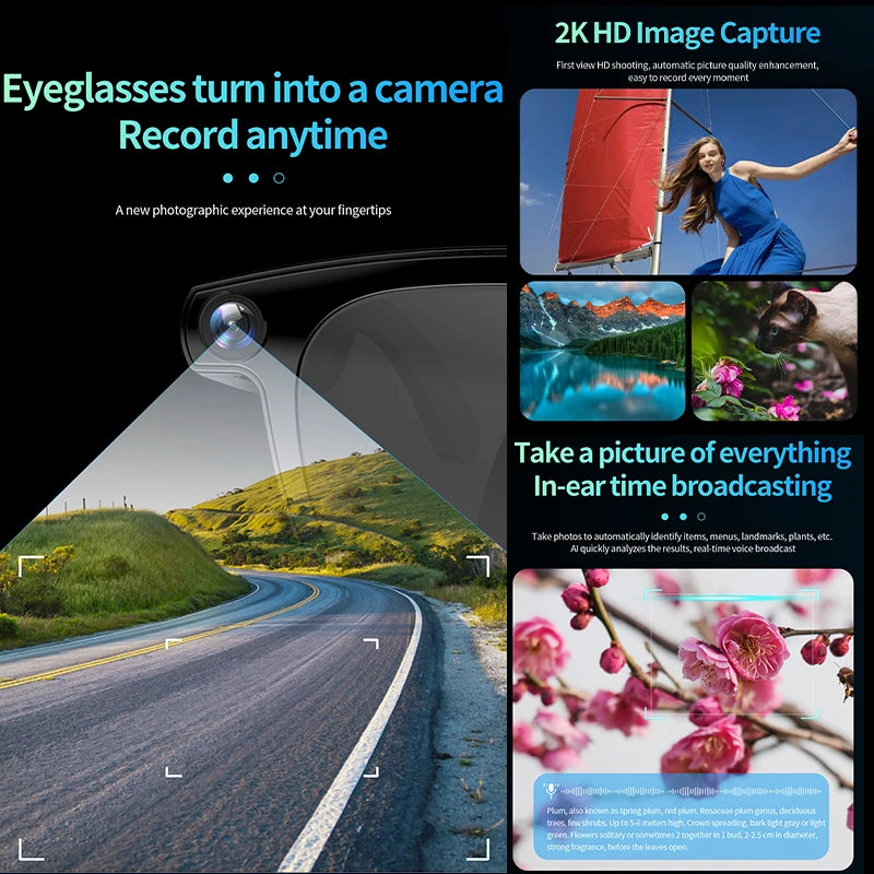 Yaocx AI Smart Glasses With HD Camera And Translation