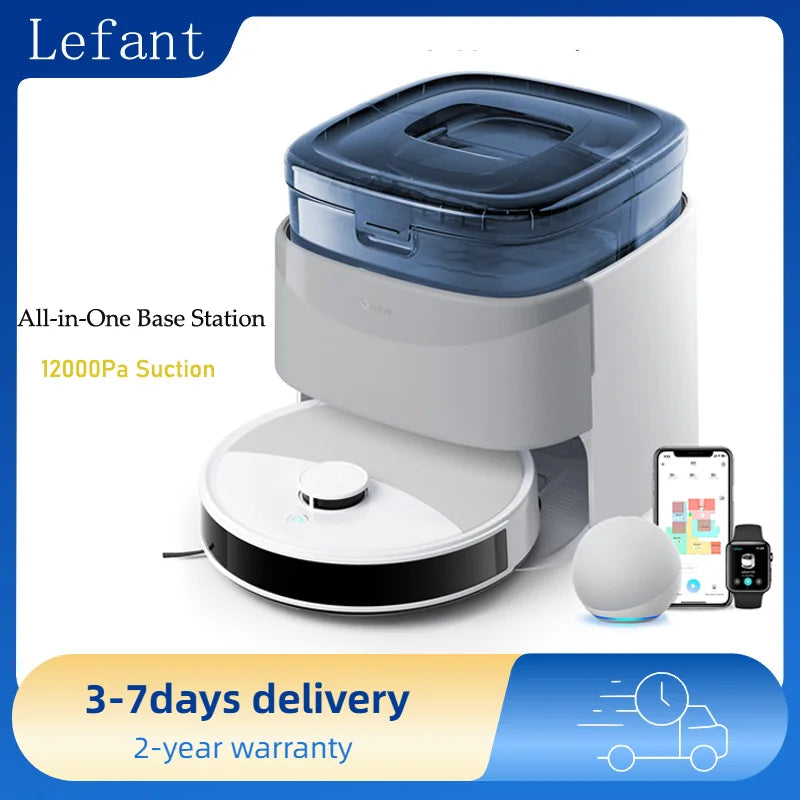 Lefant M3L Robot Vacuum Mop With Smart Cleaning Base Station