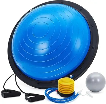 Half Exercise Ball Trainer With Resistance Bands And Pump