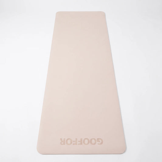 GOOFFOR Natural Rubber Yoga Mat With Non Slip Grip