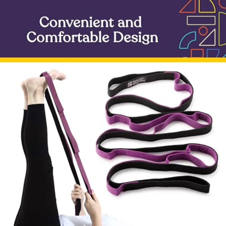Yoga Strap For Stretching Flexibility And Physical Therapy Training