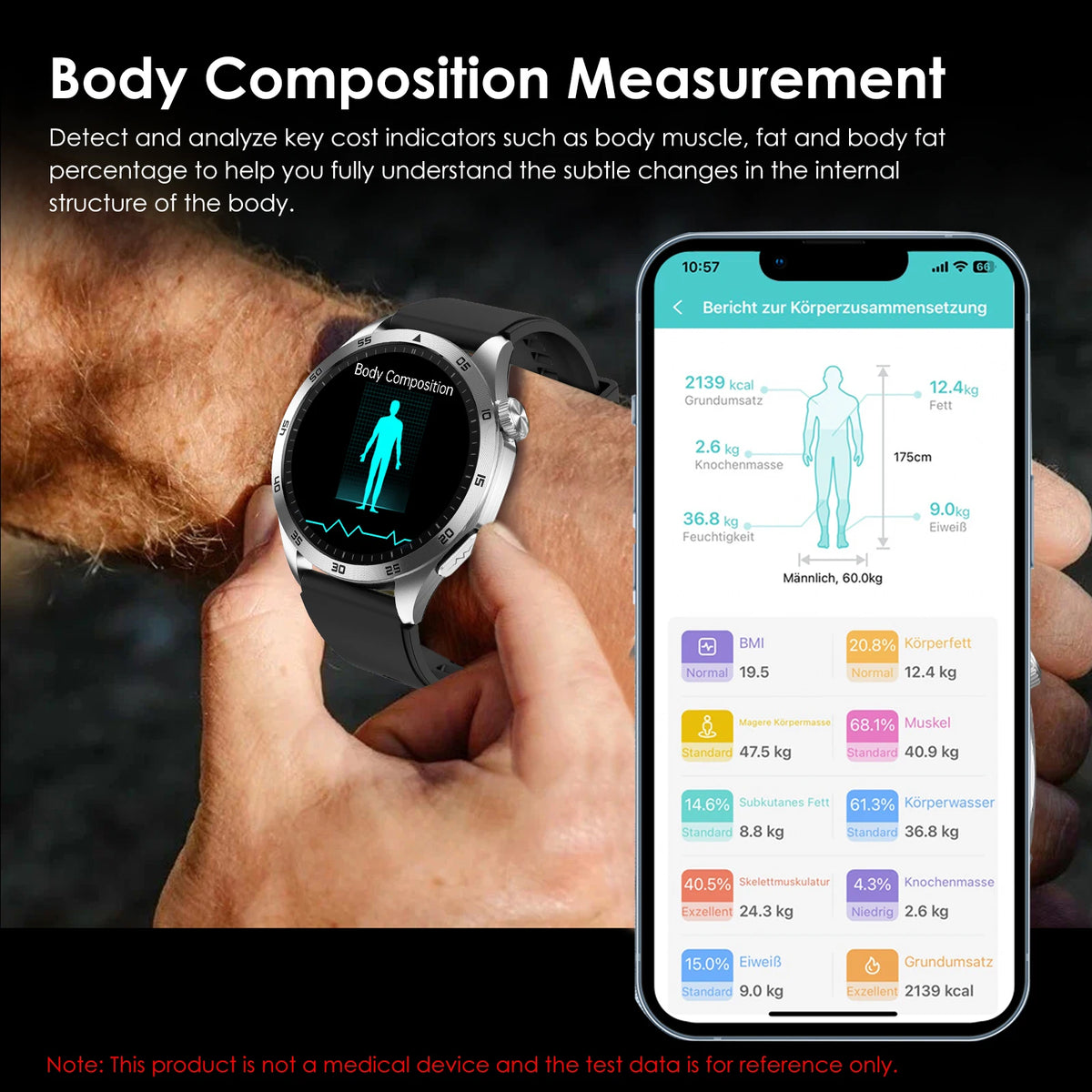 ECG PPG Health Smartwatch With Bluetooth Calling And Activity Tracking