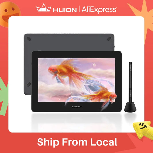 GAOMON Graphics Tablet Display With Battery Free Drawing Pen