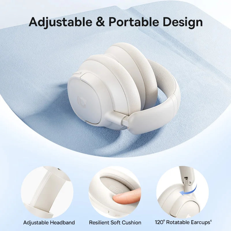 Baseus Bass Wireless Noise Cancelling Headphones With Spatial Audio