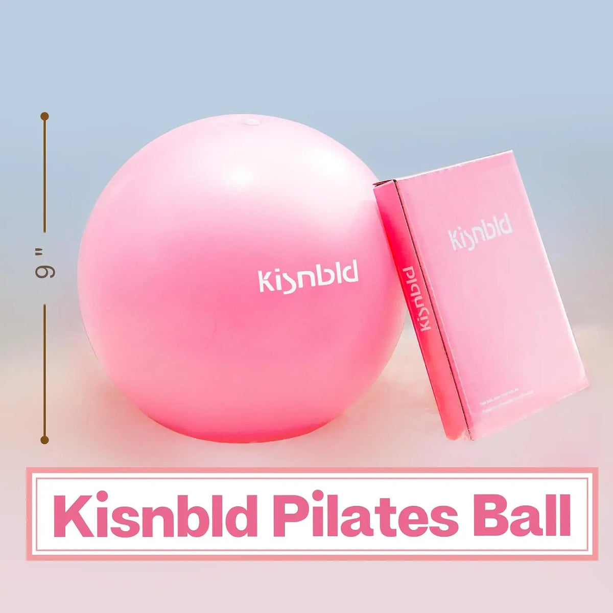 Kisnbld Anti Burst Pilates Ball for Fitness and Core Training