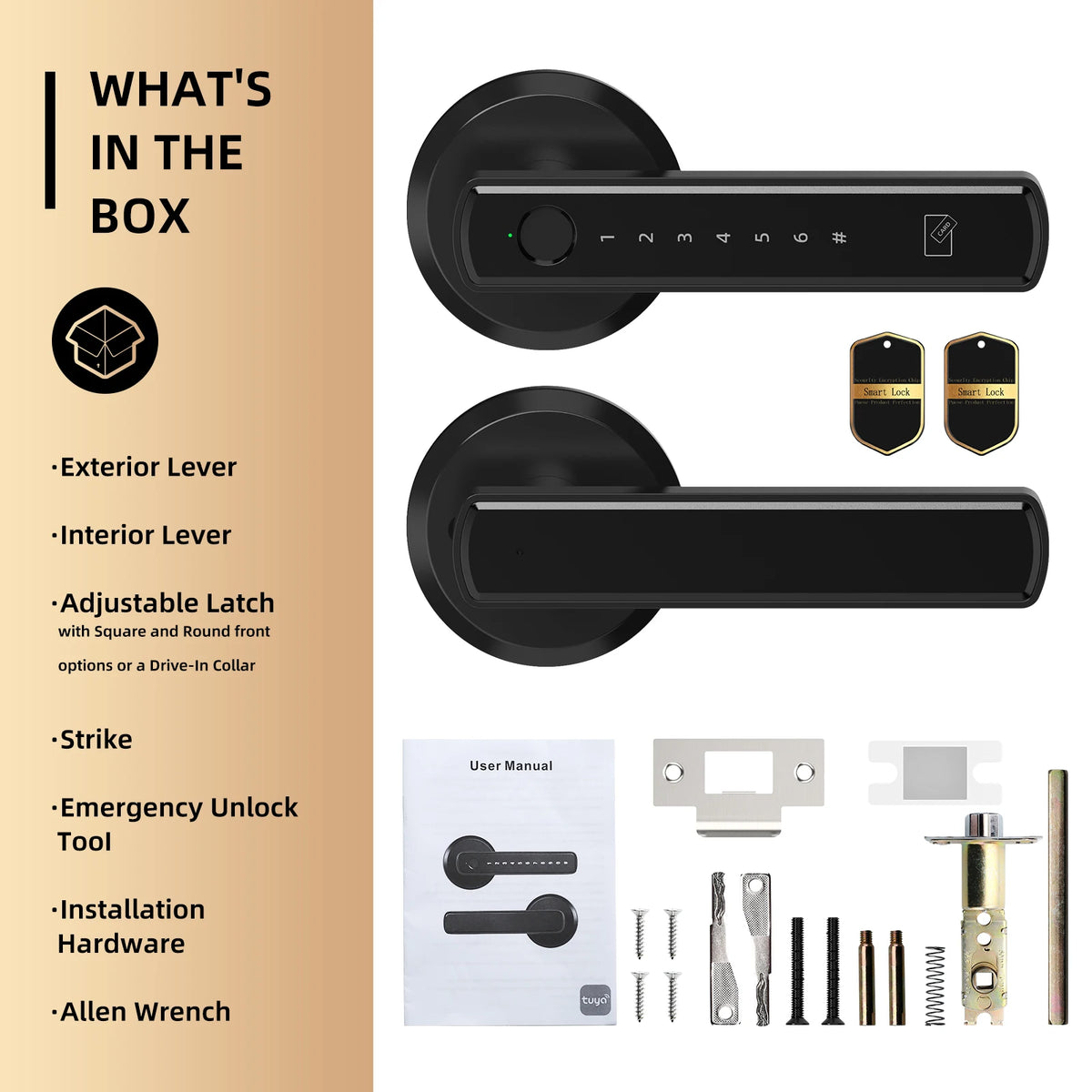 Viladepot Bluetooth Fingerprint Smart Door Lock With App And Keypad Access