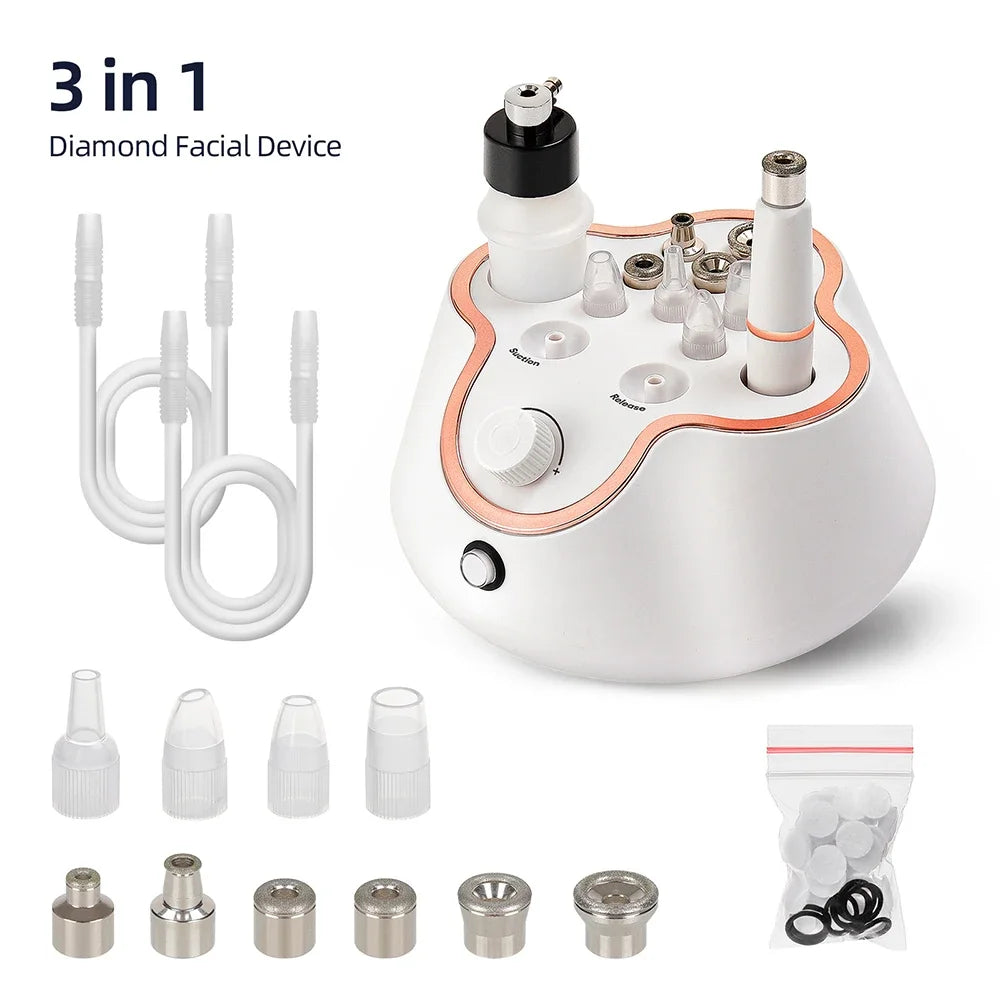 Professional 3 In 1 Microdermabrasion Facial Skincare Device