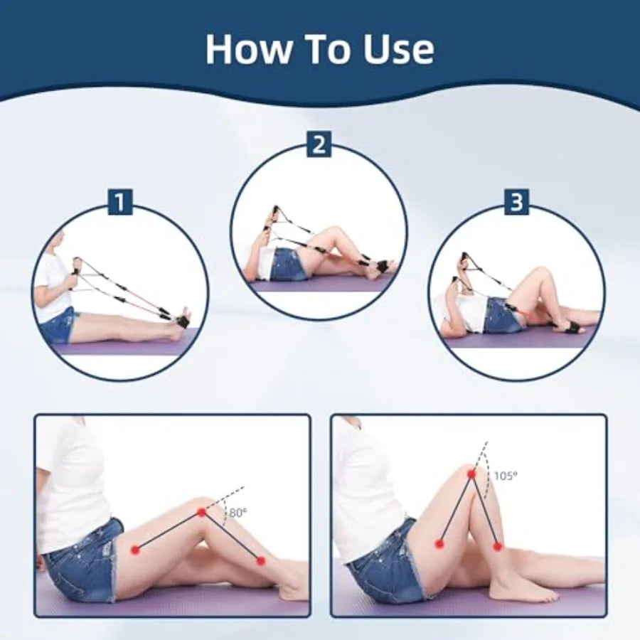 Knee Replacement Recovery Leg Stretcher for Mobility and Rehabilitation