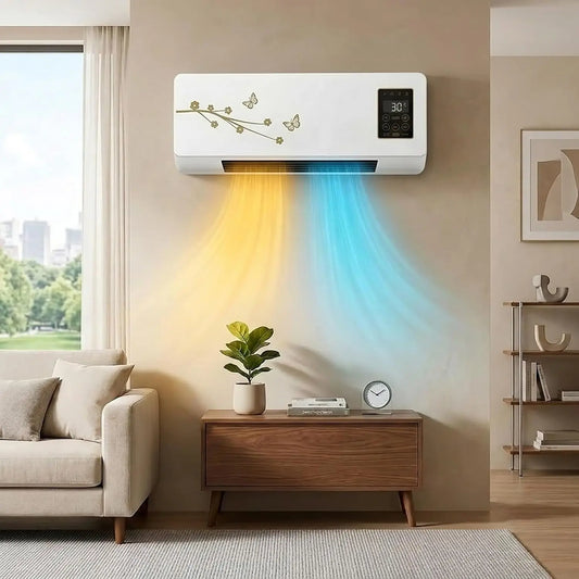 Wall Mounted Mini Split Air Conditioner Heater With Remote Control