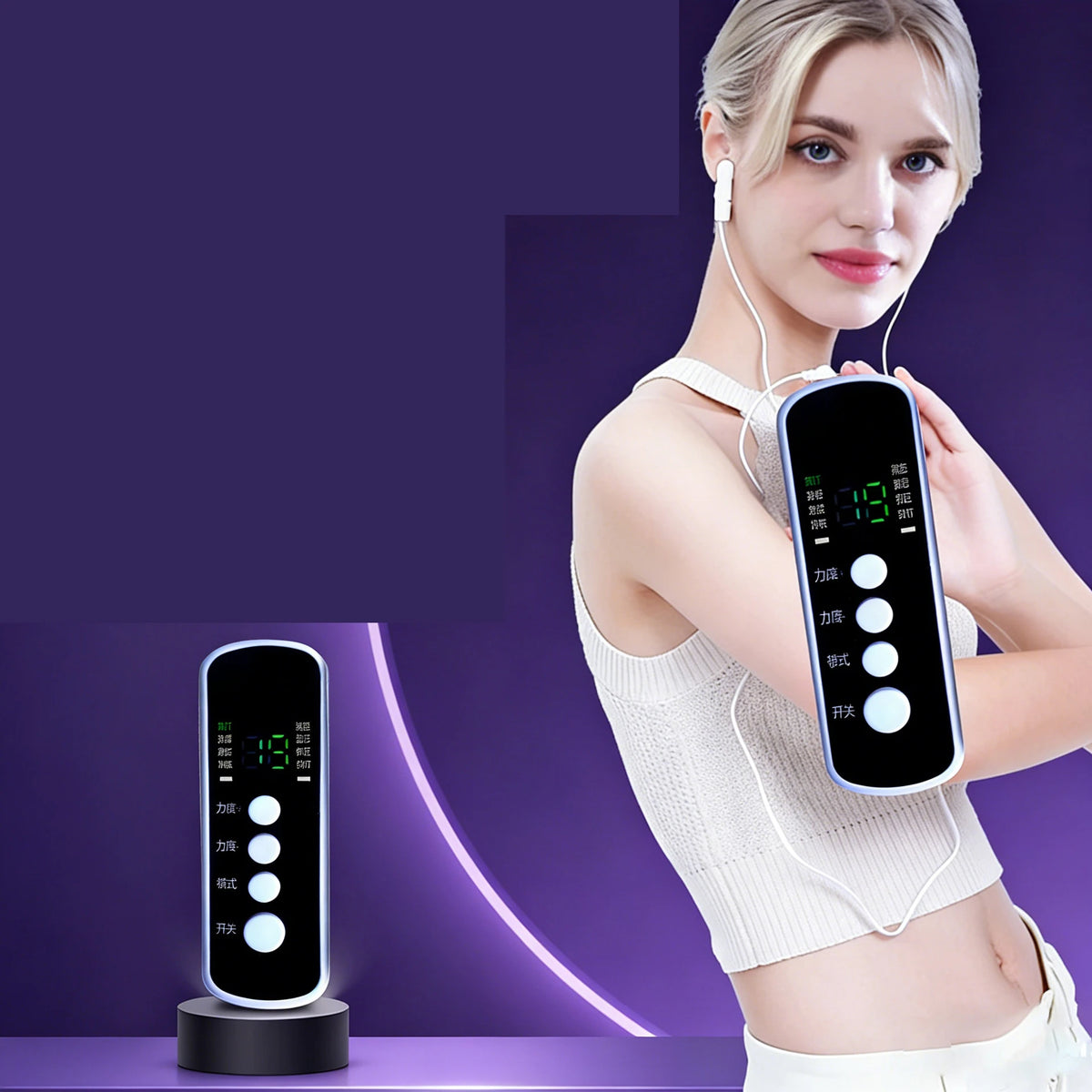 Jitesy Rechargeable EMS Muscle Stimulator Pulse Massager Therapy