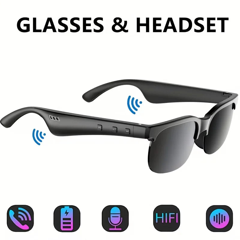 Smart Audio Glasses With Bluetooth Speakers And Touch Call Control