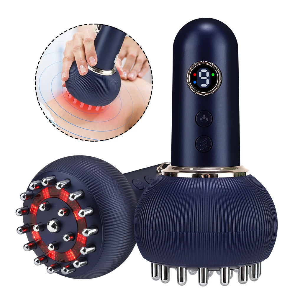 PASTSKY EMS Body Massager Brush With Heat And Vibration