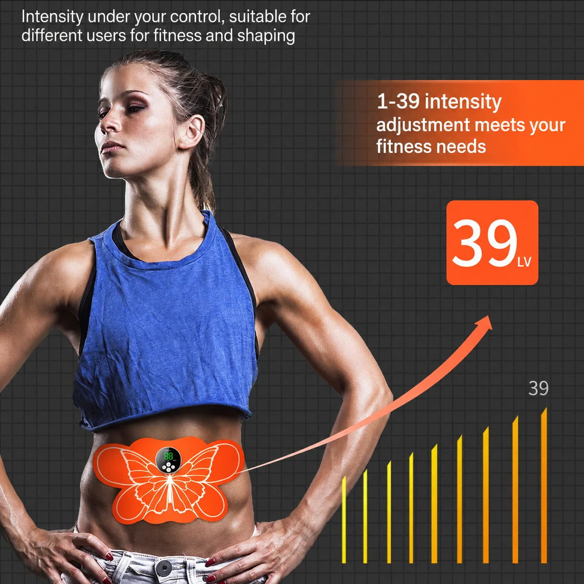 Jitesy EMS Hip Trainer for Muscle Stimulation and Fitness Shaping