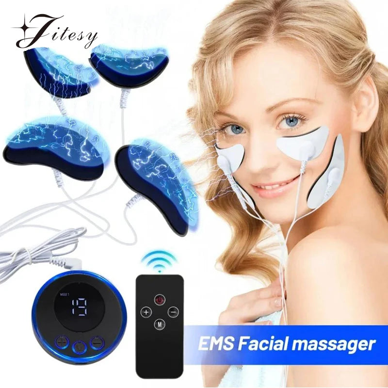 Jitesy EMS Eye and Facial Massager for Skin Firming