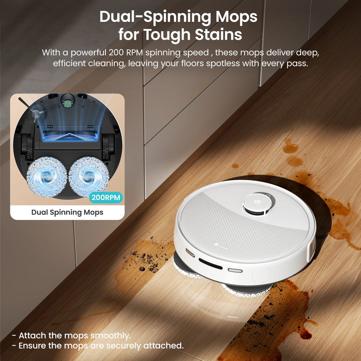 Lefant M3L Robot Vacuum Mop With Smart Cleaning Base Station