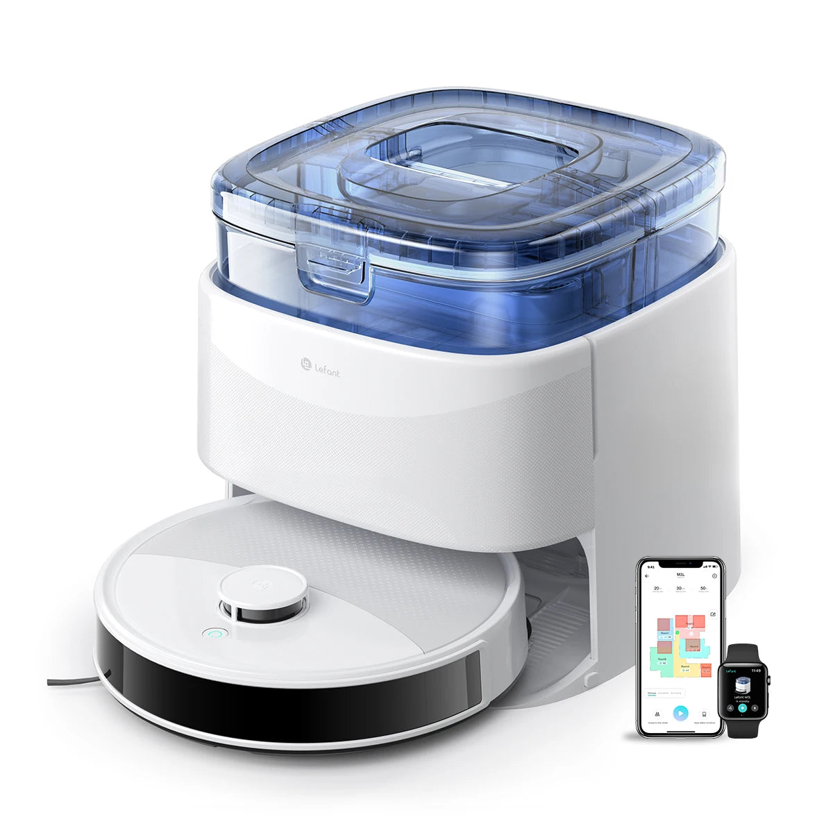 Lefant M3L Robot Vacuum Mop With Smart Cleaning Base Station