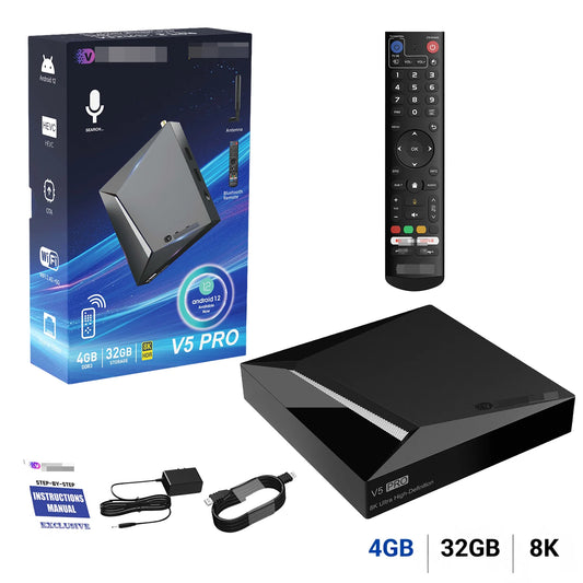 VseeBox Android TV Streaming Box With Voice Control 8K Support