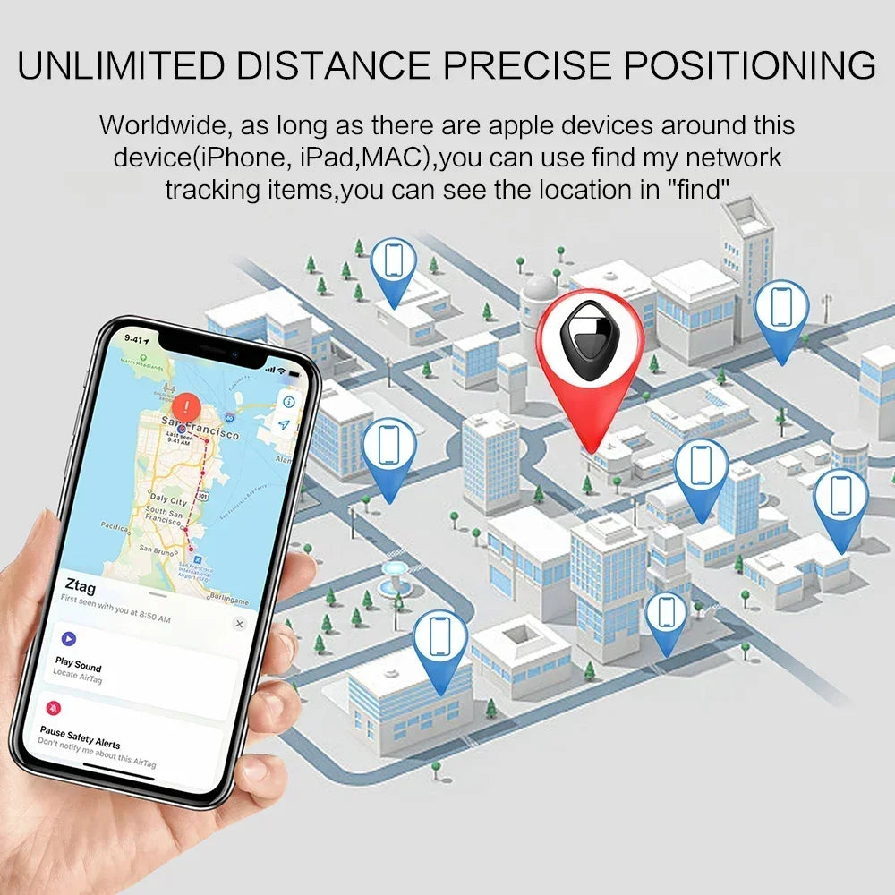 Waterproof GPS Tracker Compatible With Apple Find My Network