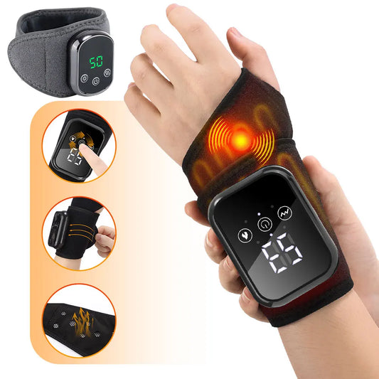Agdoad Electric Heated Wrist Massager With Vibration Support